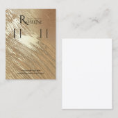 Carte De Visite Écran d'oreille du logo en or transparent (Devant / Derrière)