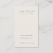 Carte De Visite Écran d'oreille du logo floral jaune mignonne (Dos)