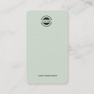 Carte De Visite Écran d'oreille du logo noir et de la lumière