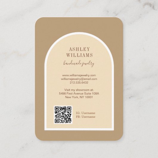 Carte De Visite Écran d'oreille du Rose de script Arc rétro (Dos)