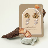 Carte De Visite Écran d'oreille du Rose de script Arc rétro