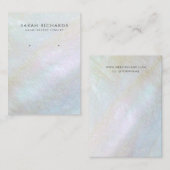 Carte De Visite Écran d'oreille Elegant de la Mère de Pearl (Devant / Derrière)