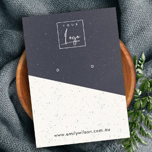 Carte De Visite Écran d'oreille en céramique Black White Texture L