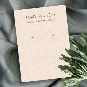 Carte De Visite Écran d'oreille en céramique rose pâle subtil