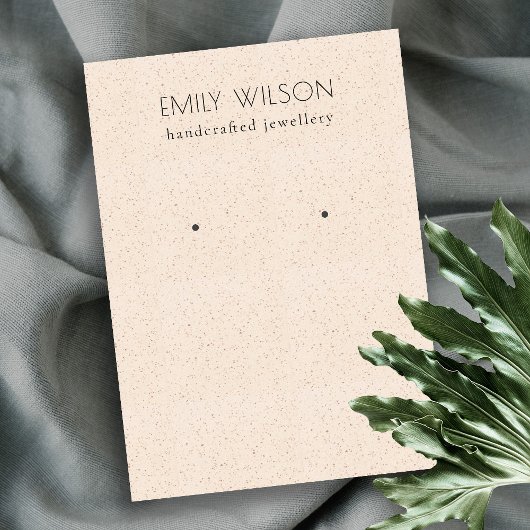 Carte De Visite Écran d'oreille en céramique rose pâle subtil