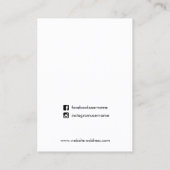 Carte De Visite Écran d'oreille en cuir Brown (Dos)