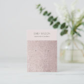 Carte De Visite Écran d'oreille en cuir de perle (Debout devant)