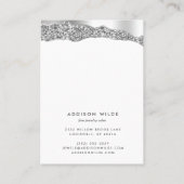 Carte De Visite Écran d'oreille en diamants Parties scintillant ar (Dos)