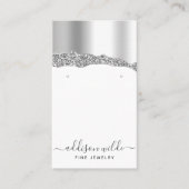 Carte De Visite Écran d'oreille en diamants Parties scintillant ar (Devant)