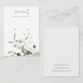 Carte De Visite Écran d'oreille en feuillage Eucalyptus Botanique (Devant / Derrière)