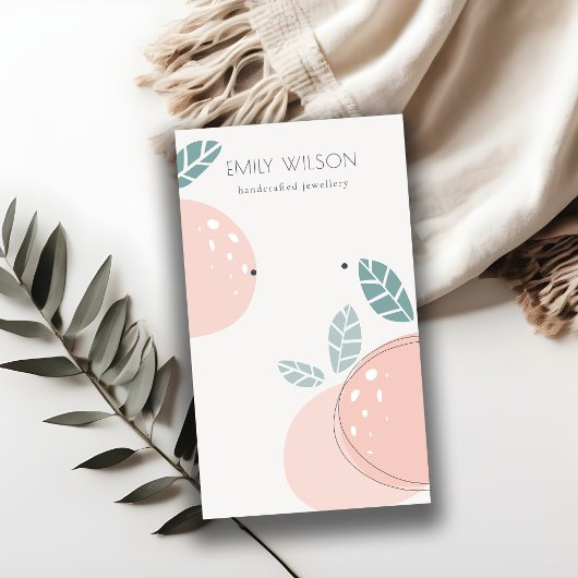 Carte De Visite Écran d'oreille en gras de fruits Abstraits