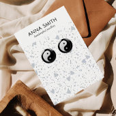 Carte De Visite Écran d'oreille en marbre minimal en pierre Terraz