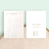 Carte De Visite Écran d'oreille en marbre signature simple