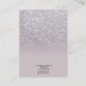 Carte De Visite Écran d'oreille en parties scintillant de lavande (Dos)