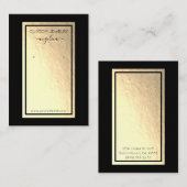 Carte De Visite Écran d'oreille Faux Gold (Devant / Derrière)
