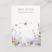 Carte De Visite Écran d'oreille Fleur sauvage Lilac Chic (Devant)