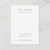 Carte De Visite Écran d'oreille Fluid Abstrait Gold Navy (Dos)