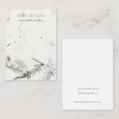 Carte De Visite Écran d'oreille Foliage papier fait main (Devant / Derrière)