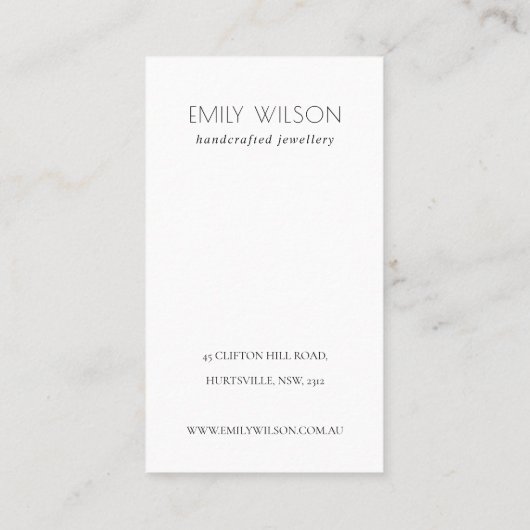 Carte De Visite Écran d'oreille gris noir Terrazzo Texture (Dos)