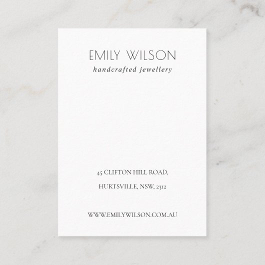 Carte De Visite Ecran d'oreille gris noir Terrazzo Texture 2 Écran (Dos)