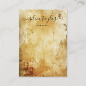 Carte De Visite Écran d'oreille Grunge Old Wood Gold (Devant)