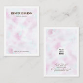 Carte De Visite Écran d'oreille Holographique Arc-en-ciel moderne (Devant / Derrière)