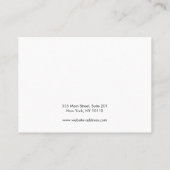 Carte De Visite Écran d'oreille horizontale de la phase de la lune (Dos)