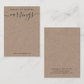 Carte De Visite Écran d'oreille Kraft professionnel (Devant / Derrière)