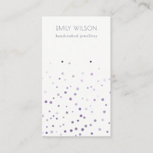 Carte De Visite Écran d'oreille Lilac Aquarelle Confetti