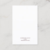 Carte De Visite Écran d'oreille Marsala Wash Arch (Dos)