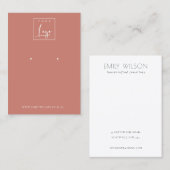 Carte De Visite Écran d'oreille minimal simple à base de tomate ro (Devant / Derrière)