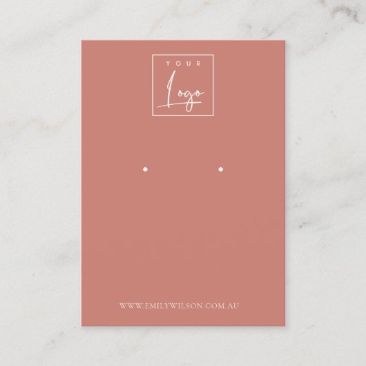 Carte De Visite Écran d'oreille minimal simple à base de tomate ro (Devant)