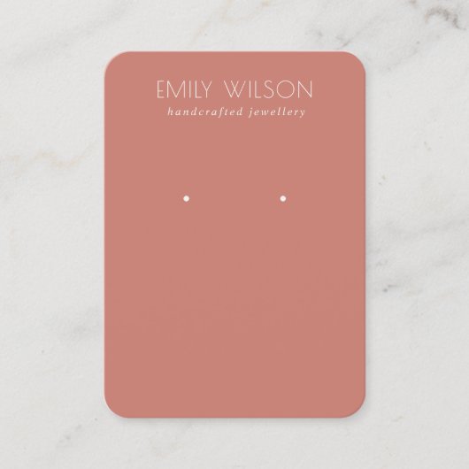 Carte De Visite Écran d'oreille minimal simple à base de tomate ro (Devant)