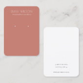 Carte De Visite Écran d'oreille minimal simple à base de tomate ro (Devant / Derrière)