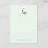 Carte De Visite Écran d'oreille minimal simple et doux (Devant)