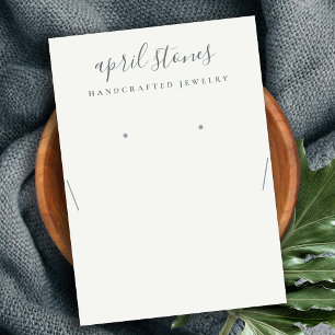 Carte De Visite Écran d'oreille noir gris blanc