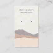 Carte De Visite Écran d'oreille Pastel Blush Kraft Mountain (Devant)