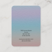 Carte De Visite Écran d'oreille Pastel Ombre (Dos)