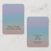 Carte De Visite Écran d'oreille Pastel Ombre (Devant / Derrière)