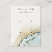 Carte De Visite Ecran d'oreille Plage de sable 2 des vagues de la  (Devant)