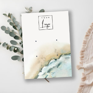 Carte De Visite Ecran d'oreille Plage de sable 2 des vagues de la