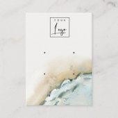 Carte De Visite Ecran d'oreille Plage de sable 2 des vagues de la  (Devant)