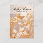 Carte De Visite Écran d'oreille pour bijoux artisanaux papillon en (Devant)