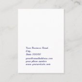 Carte De Visite Écran d'oreille pour bijoux botaniques floraux vio (Dos)