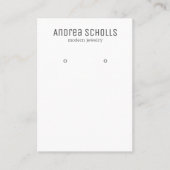 Carte De Visite Écran d'oreille pour bijoux moderne (Devant)