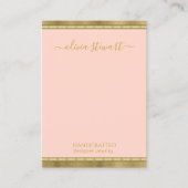 Carte De Visite Écran d'oreille pour bijoux Rose Chic Script (Devant)