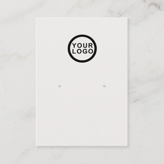 Carte De Visite Écran d'oreille pour bijoux simple et minimal (Devant)