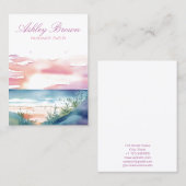 Carte De Visite Écran d'oreille pour bijoux Sunrise Beach (Devant / Derrière)