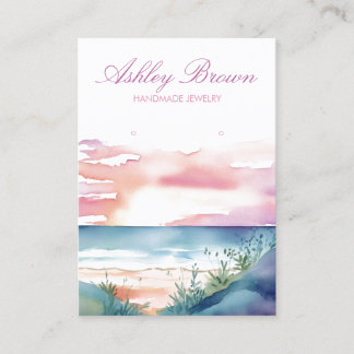 Carte De Visite Écran d'oreille pour bijoux Sunrise Beach