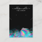 Carte De Visite Écran d'oreille pour collier d'encre d'alcool holo (Devant)